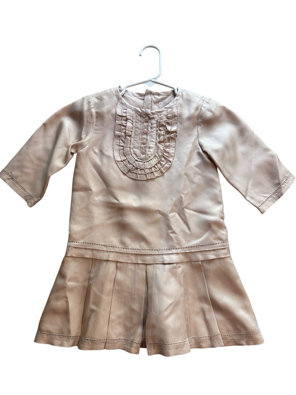 Stella McCartney for babyGap Toddler Beige Dress 100% Silk